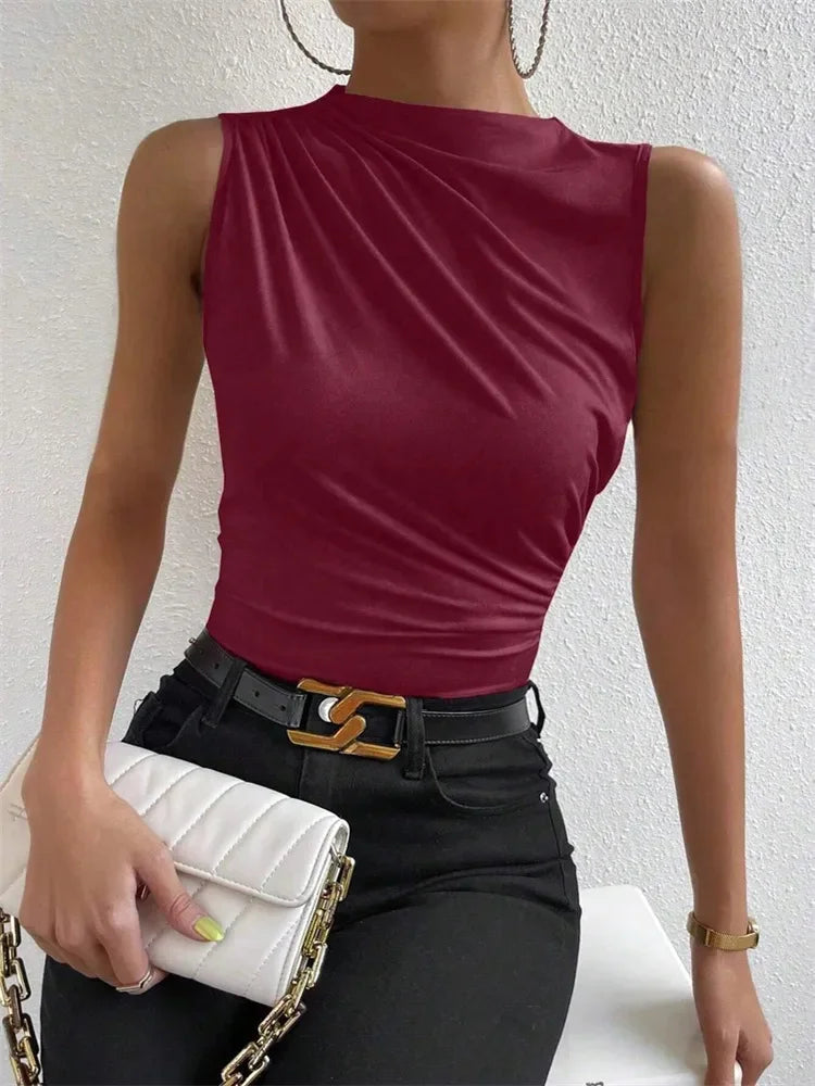 Claudia-Camiseta sin mangasTop